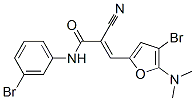 2-Propenamide,  3-[4-bromo-5-(dimethylamino)-2-furanyl]-N-(3-bromophenyl)-2-cyano- CAS#: 471849-81-7