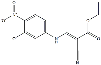 2-Propenoic acid, 2-cyano-3-[(3-Methoxy-4-nitrophenyl)aMino]-, ethyl ester CAS#: 501684-26-0