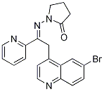 2-Pyrrolidinone, 1-[[2-(6-broMo-4-quinolinyl)-1-(2-pyridinyl)ethylidene]aMino]- CAS#: 476473-40-2