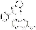 2-Pyrrolidinone, 1-[[2-(7-Methoxy-4-quinolinyl)-1-(2-pyridinyl)ethylidene]aMino]- CAS#: 476473-52-6