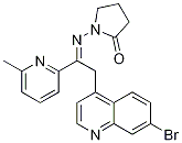 2-Pyrrolidinone, 1-[[2-(7-broMo-4-quinolinyl)-1-(6-Methyl-2-pyridinyl)ethylidene]aMino]- CAS#: 476473-60-6