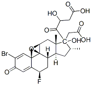 2-bromo-9beta,11beta-epoxy-6beta-fluoro-17,21-dihydroxy-16alpha-methylpregna-1,4-diene-3,20-dione 17,21-di(acetate) CAS#: 57789-28-3