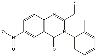 2-(fluoromethyl)-6-nitro-3-o-tolylquinazolin-4(3H)-one CAS#: 56287-73-1
