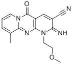 2-imino-1-(2-methoxyethyl)-10-methyl-5-oxo-1,5-dihydro-2H-dipyrido[1,2-a:2,3-d]pyrimidine-3-carbonitrile CAS#: 497078-69-0