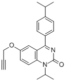 2(1H)-QUINAZOLINONE, 1-(1-METHYLETHYL)-4-[4-(1-METHYLETHYL)PHENYL]-6-(2-PROPYN-1-YLOXY)- CAS#: 478963-79-0