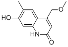 2(1H)-Quinolinone, 7-hydroxy-4-(methoxymethyl)-6-methyl- (9CI) CAS#: 406169-90-2