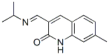 2(1H)-Quinolinone,7-methyl-3-[[(1-methylethyl)imino]methyl]-(9CI) CAS#: 579441-68-2