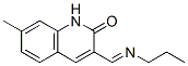 2(1H)-Quinolinone,7-methyl-3-[(propylimino)methyl]-(9CI) CAS#: 577999-42-9