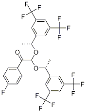 2,2-Bis[(1R)-1-[3,5-bis(trifluoroMethyl)phenyl]ethoxy]-1-(4-fluorophenyl)ethanone CAS#: 419574-40-6