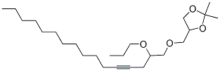 2,2-Dimethyl-4-[[(2-propoxy-4-hexadecynyl)oxy]methyl]-1,3-dioxolane CAS#: 56256-48-5