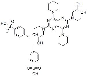 2,2',2'',2'''-[(4,8-dipiperidinopyrimido[5,4-d]pyrimidine-2,6-diyl)dinitrilo]tetraethanol bis(toluene-p-sulphonate) CAS#: 49845-74-1