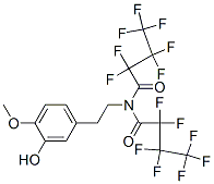 2,2,3,3,4,4,4-Heptafluoro-N-(2,2,3,3,4,4,4-heptafluoro-1-oxobutyl)-N-[2-(3-hydroxy-4-methoxyphenyl)ethyl]butanamide CAS#: 55429-09-9