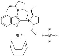 (-)-2,3-BIS((2S,5S)-2,5-DIETHYLPHOSPHOLANO)BENZO[B]THIOPHENE(1,5-CYCLOOCTADIENE)RHODIUM(I)TETRAFLUOROBORATE CAS#: 511543-02-5
