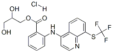 2,3-dihydroxypropyl 2-[[8-[(trifluoromethyl)thio]-4-quinolyl]amino]benzoate hydrochloride CAS#: 54494-56-3