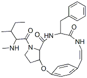 2,3,3a,13,14,15a-Hexahydro-1-[3-methyl-2-(methylamino)-1-oxopentyl]-13-(phenylmethyl)-5,8-ethenopyrrolo[3,2-b][1,5,8]oxadiazacyclotetradecine-12,15(1H,11H)-dione CAS#: 52617-26-2