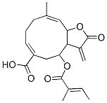 2,3,3a,4,5,8,9,11a-Octahydro-10-methyl-3-methylene-4-[(2-methyl-1-oxo-2-butenyl)oxy]-2-oxocyclodeca[b]furan-6-carboxylic acid CAS#: 54927-91-2