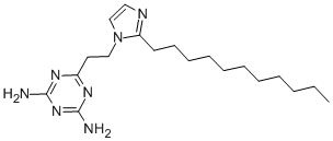 2,4-DIAMINO-6-[2-(2-UNDECYL-1-IMIDAZOLYL)ETHYL]-1,3,5-TRIAZINE CAS#: 50729-75-4