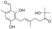 2,4-Dihydroxy-3-[(E)-7-hydroxy-3,7-dimethyl-6-oxo-2-octenyl]-6-methylbenzaldehyde CAS#: 53915-49-4
