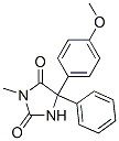 2,4-Imidazolidinedione, 5-(4-methoxyphenyl)-3-methyl-5-phenyl- CAS#: 54833-61-3
