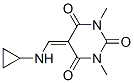 2,4,6(1H,3H,5H)-Pyrimidinetrione, 5-[(cyclopropylamino)methylene]-1,3-dimethyl- (9CI) CAS#: 405893-61-0