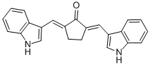 2,5-BIS[(E)-1H-INDOL-3-YLMETHYLIDENE]CYCLOPENTANONE CAS#: 53013-59-5