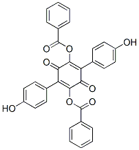 2,5-Bis(benzoyloxy)-3,6-bis(4-hydroxyphenyl)-2,5-cyclohexadiene-1,4-dione CAS#: 548-32-3