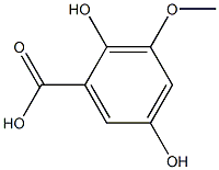 2,5-Dihydroxy-3-Methoxybenzoic acid CAS#: 5981-38-4