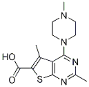 2,5-dimethyl-4-(4-methylpiperazin-1-yl)thieno[2,3-d]pyrimidine-6-carboxylic acid(SALTDATA: FREE) CAS#: 421565-56-2