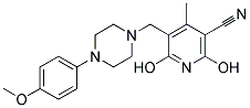 2,6-DIHYDROXY-5-([4-(4-METHOXYPHENYL)PIPERAZINO]METHYL)-4-METHYLNICOTINONITRILE CAS#: 439095-50-8