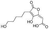 [(2E)-3-Hydroxy-4-(5-hydroxypentyl)-5-oxo-2,5-dihydrofuran-2-ylidene]acetic acid CAS#: 54854-93-2