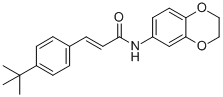 (2E)-N-(2,3-DIHYDRO-1,4-BENZODIOXIN-6-YL)-3-[4-(1,1-DIMETHYLETHYL)PHENYL]-2-PROPENAMIDE CAS#: 545395-94-6