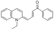 (2E,4E)-4-(1-ETHYLQUINOLIN-2(1H)-YLIDENE)-1-PHENYLBUT-2-EN-1-ONE CAS#: 53704-24-8