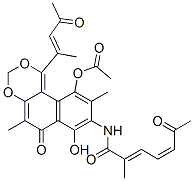 (2E,4Z)-N-[10-Acetoxy-7-hydroxy-5,9-dimethyl-1-[(E)-1-methyl-3-oxo-1-butenyl]-6-oxo-6H-naphtho[2,1-d][1,3]dioxin-8-yl]-2-methyl-6-oxo-2,4-heptadienamide CAS#: 58074-37-6