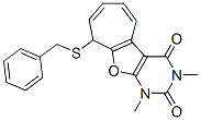 2H-Cyclohepta[4,5]furo[2,3-d]pyrimidine-2,4(3H)-dione,  1,9-dihydro-1,3-dimethyl-9-[(phenylmethyl)thio]-  (9CI) CAS#: 548475-65-6