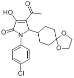 2H-Pyrrol-2-one, 4-acetyl-1-(4-chlorophenyl)-5-(1,4-dioxaspiro[4.5]dec-8-yl)-1,5-dihydro-3-hydroxy- CAS#: 512177-95-6