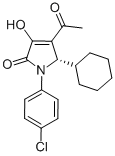 2H-Pyrrol-2-one, 4-acetyl-1-(4-chlorophenyl)-5-cyclohexyl-1,5-dihydro-3-hydroxy-, (5S)- CAS#: 512178-18-6