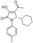 2H-Pyrrol-2-one, 4-acetyl-5-cyclohexyl-1,5-dihydro-3-hydroxy-1-(4-methylphenyl)-, (5S)- CAS#: 512178-16-4