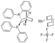 (2R,3R)-(-)-2,3-Bis(diphenylphosphino)bicyclo[2.2.1]hept-5-ene(1,5-cyclooctadiene)rhodium(I)tetrafluoroborate,min.97%(R,R)-NORPHOS-Rh CAS#: 521272-85-5