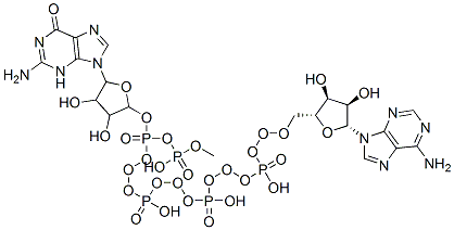 [(2R,3S,4R,5R)-5-(2-amino-6-oxo-3H-purin-9-yl)-3,4-dihydroxyoxolan-2-yl]methyl [[[[[(2R,3S,4R,5R)-5-(6-aminopurin-9-yl)-3,4-dihydroxyoxolan-2-yl]methoxy-hydroxyphosphoryl]oxy-hydroxyphosphoryl]oxy-hydroxyphosphoryl]oxy-hydroxyphosphoryl] hydrogen phosphate CAS#: 56983-24-5