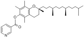 [2R*(4R*,8R*)]-(+/-)-3,4-Dihydro-2,5,7,8-tetramethyl-2-(4,8,12-trimethyltridecyl)-2H-1-benzopyran-6-yl nicotinate CAS#: 51898-34-1