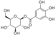 [(2S,3R,4S,5R,6R)-3,4,5-trihydroxy-6-(hydroxymethyl)oxan-2-yl] 3,4,5-trihydroxybenzoate CAS#: 554-37-0