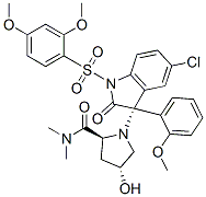 (2S,4R)-1-[(R)-5-CHLORO-1-(2,4-DIMETHOXY-BENZENESULFONYL)-3-(2-METHOXY-PHENYL)-2-OXO-2,3-DIHYDRO-1H-INDOL-3-YL]-4-HYDROXY-PYRROLIDINE-2-CARBOXYLIC ACID DIMETHYLAMIDE CAS#: 439687-69-1