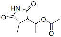 3-[1-(Acetyloxy)ethyl]-4-methyl-2,5-pyrrolidinedione CAS#: 58467-33-7