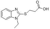 3-[(1-ETHYL-1H-BENZIMIDAZOL-2-YL)THIO]PROPANOIC ACID CAS#: 51099-68-4
