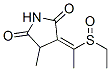 3-[1-(Ethylsulfinyl)ethylidene]-4-methyl-2,5-pyrrolidinedione CAS#: 58467-31-5