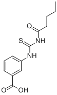 3-[[[(1-OXOPENTYL)AMINO]THIOXOMETHYL]AMINO]-BENZOIC ACID CAS#: 433952-31-9