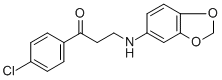 3-(1,3-BENZODIOXOL-5-YLAMINO)-1-(4-CHLOROPHENYL)-1-PROPANONE CAS#: 477333-87-2