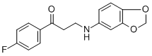 3-(1,3-BENZODIOXOL-5-YLAMINO)-1-(4-FLUOROPHENYL)-1-PROPANONE CAS#: 477333-88-3