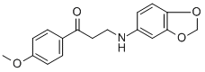 3-(1,3-BENZODIOXOL-5-YLAMINO)-1-(4-METHOXYPHENYL)-1-PROPANONE CAS#: 477333-89-4