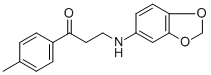 3-(1,3-benzodioxol-5-ylamino)-1-(4-methylphenyl)-1-propanone CAS#: 477333-90-7